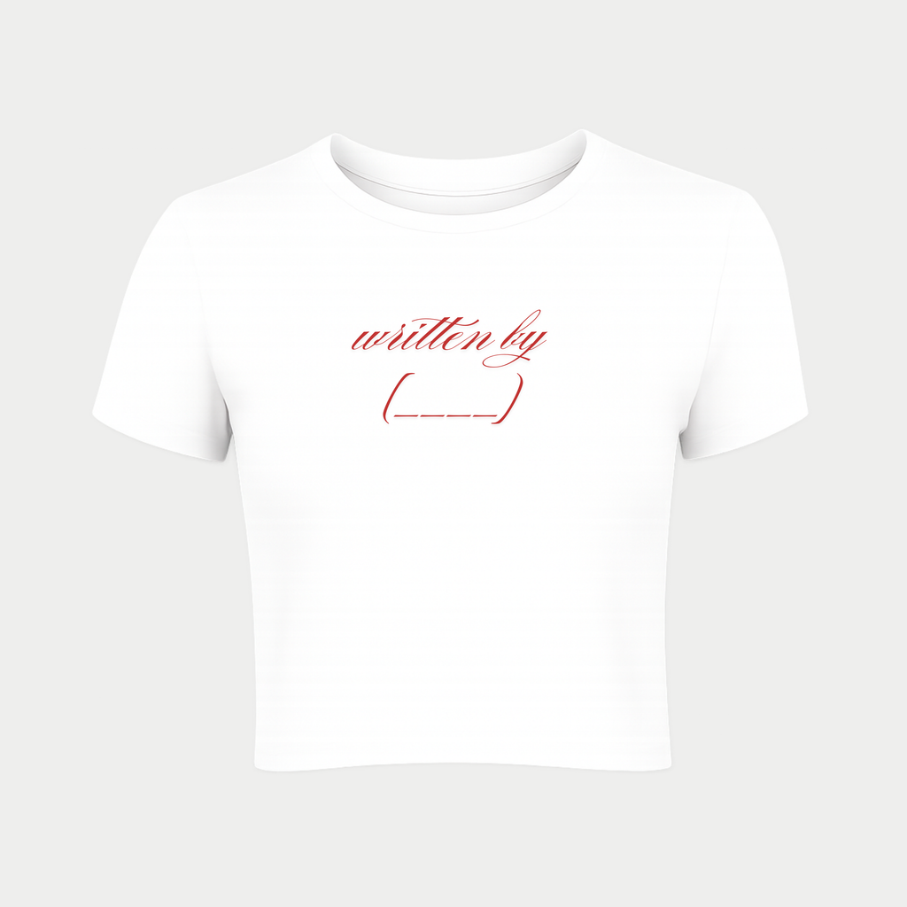 "Written By" Custom Baby Tee