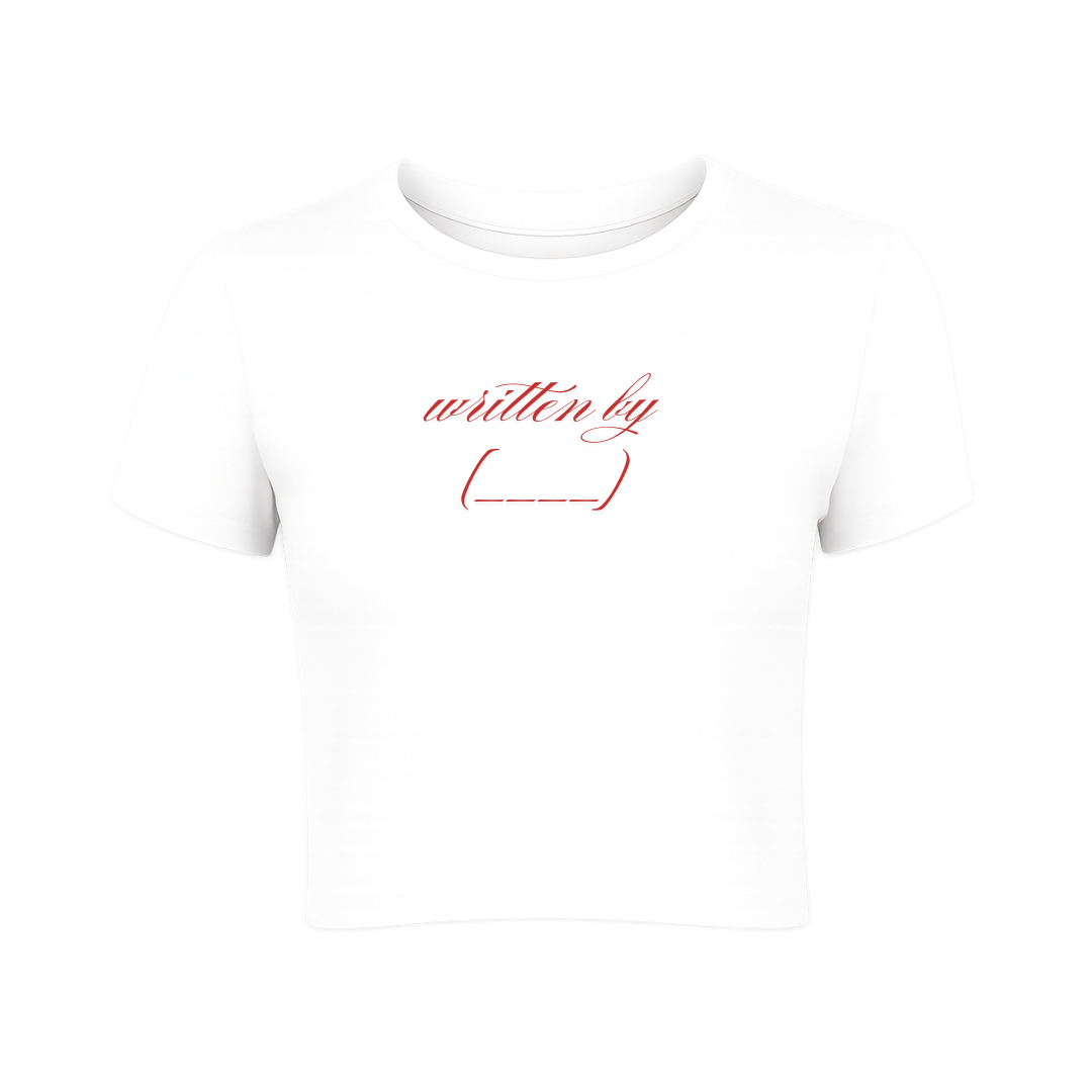"Written By" Custom Baby Tee