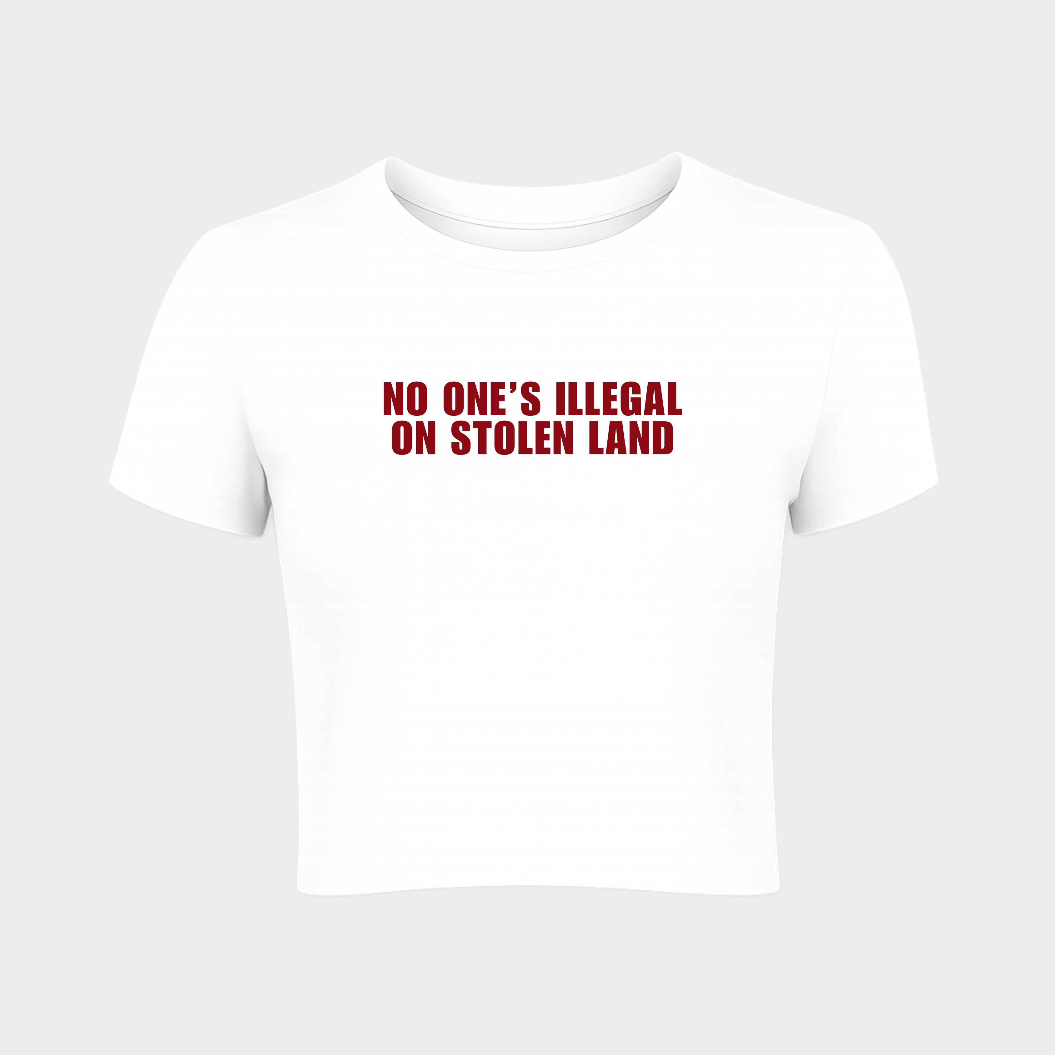 No One's Illegal On Stolen Land Baby Tee