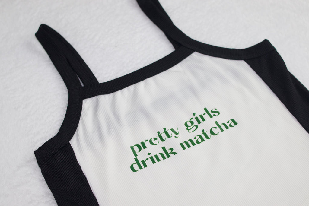 Pretty Girls Drink Matcha Tank Top | Size Small