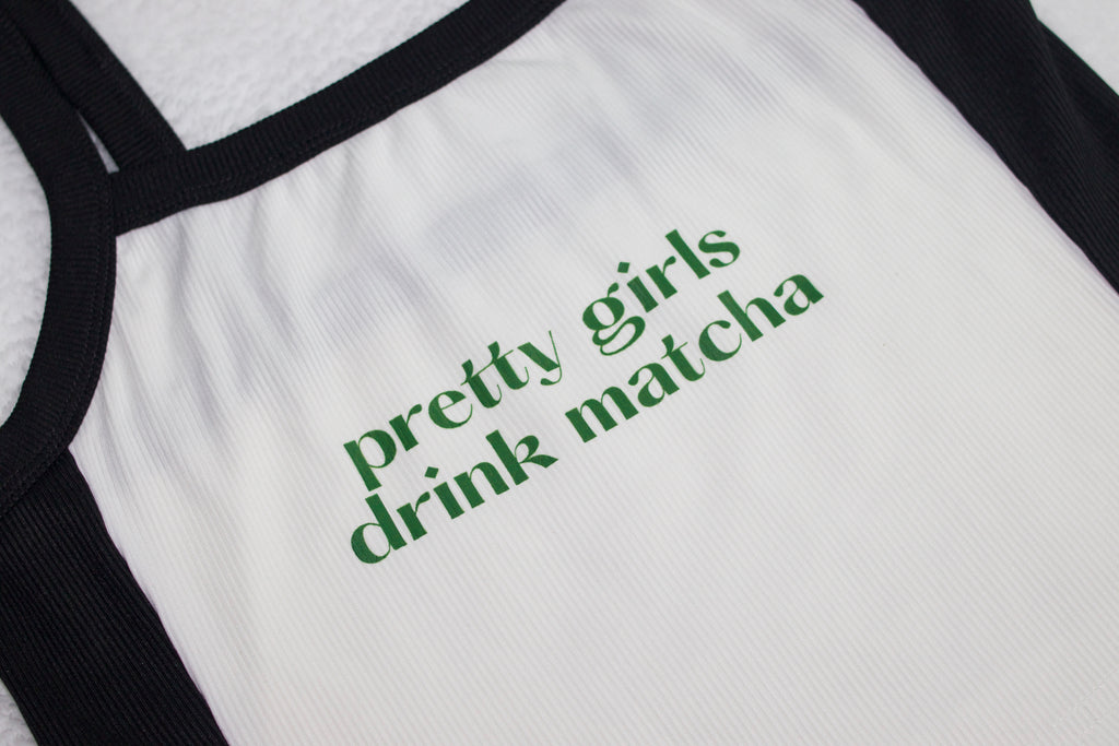 Pretty Girls Drink Matcha Tank Top | Size Small
