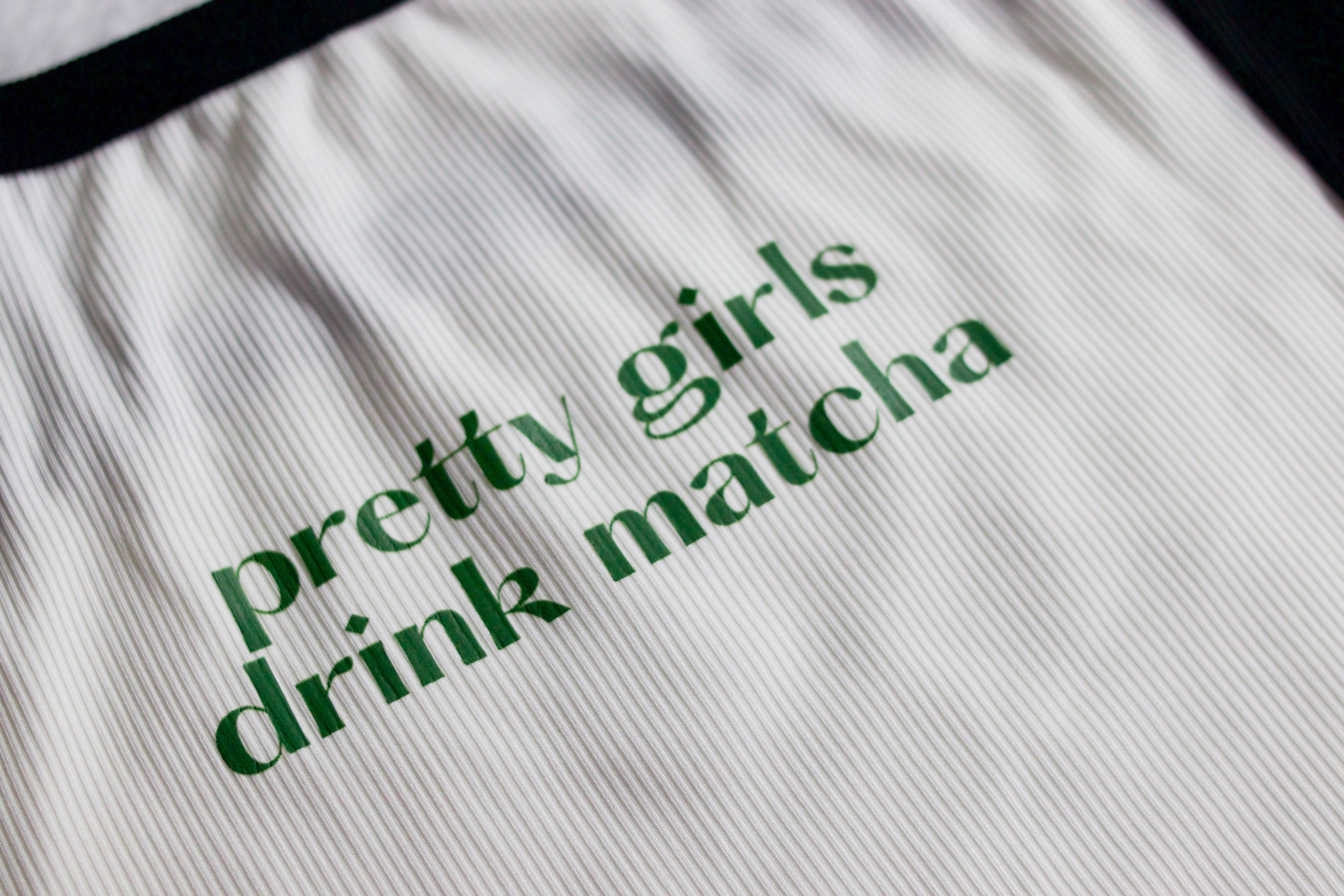 Pretty Girls Drink Matcha Tank Top | Size Small