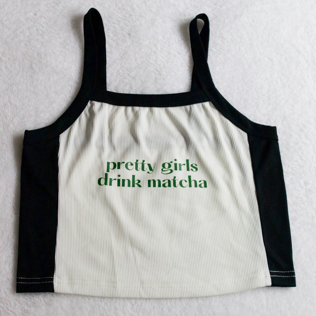 Pretty Girls Drink Matcha Tank Top | Size Small