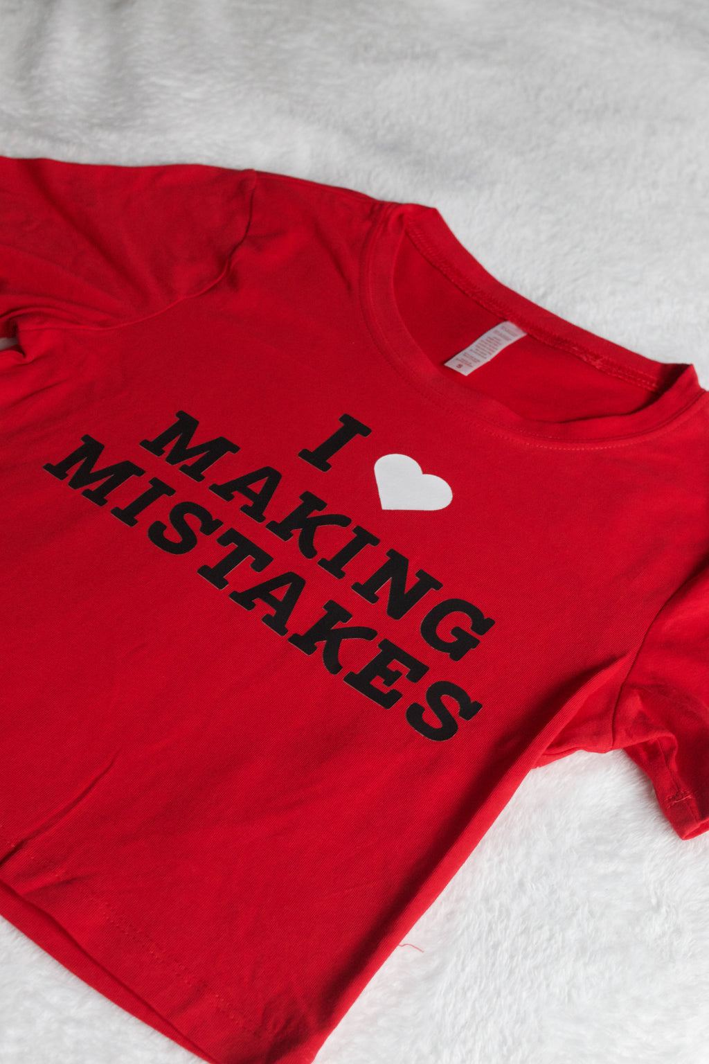 I Love Making Mistakes Baby Tee