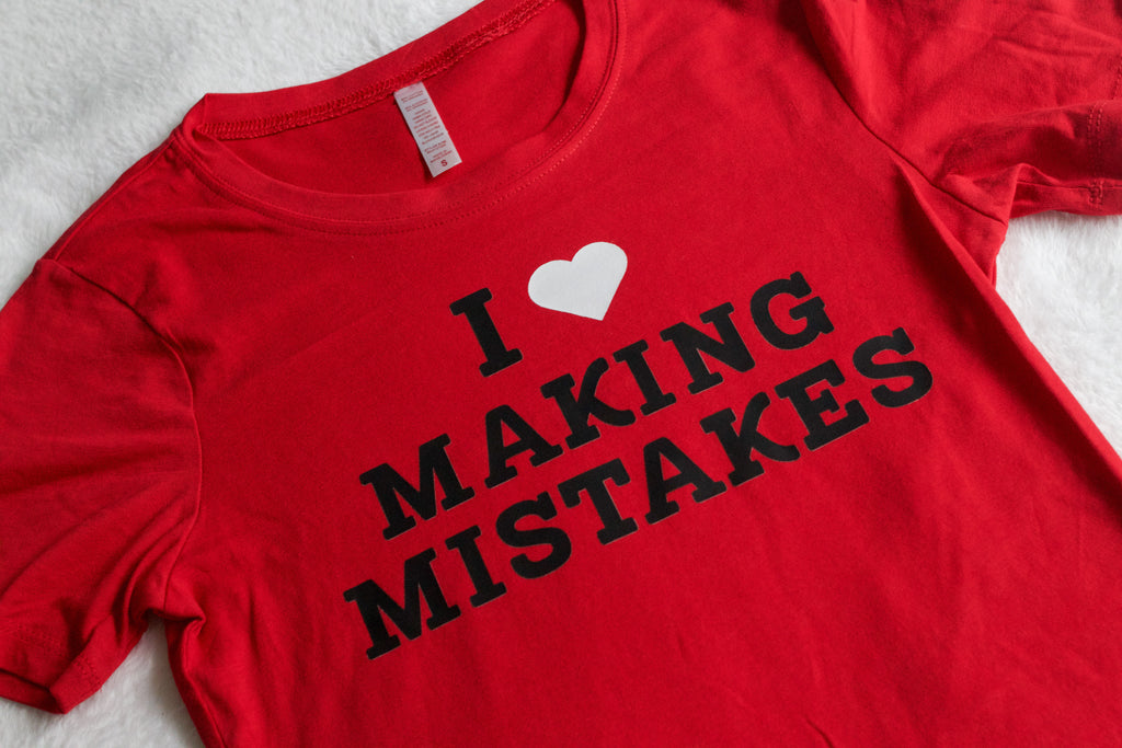 I Love Making Mistakes Baby Tee