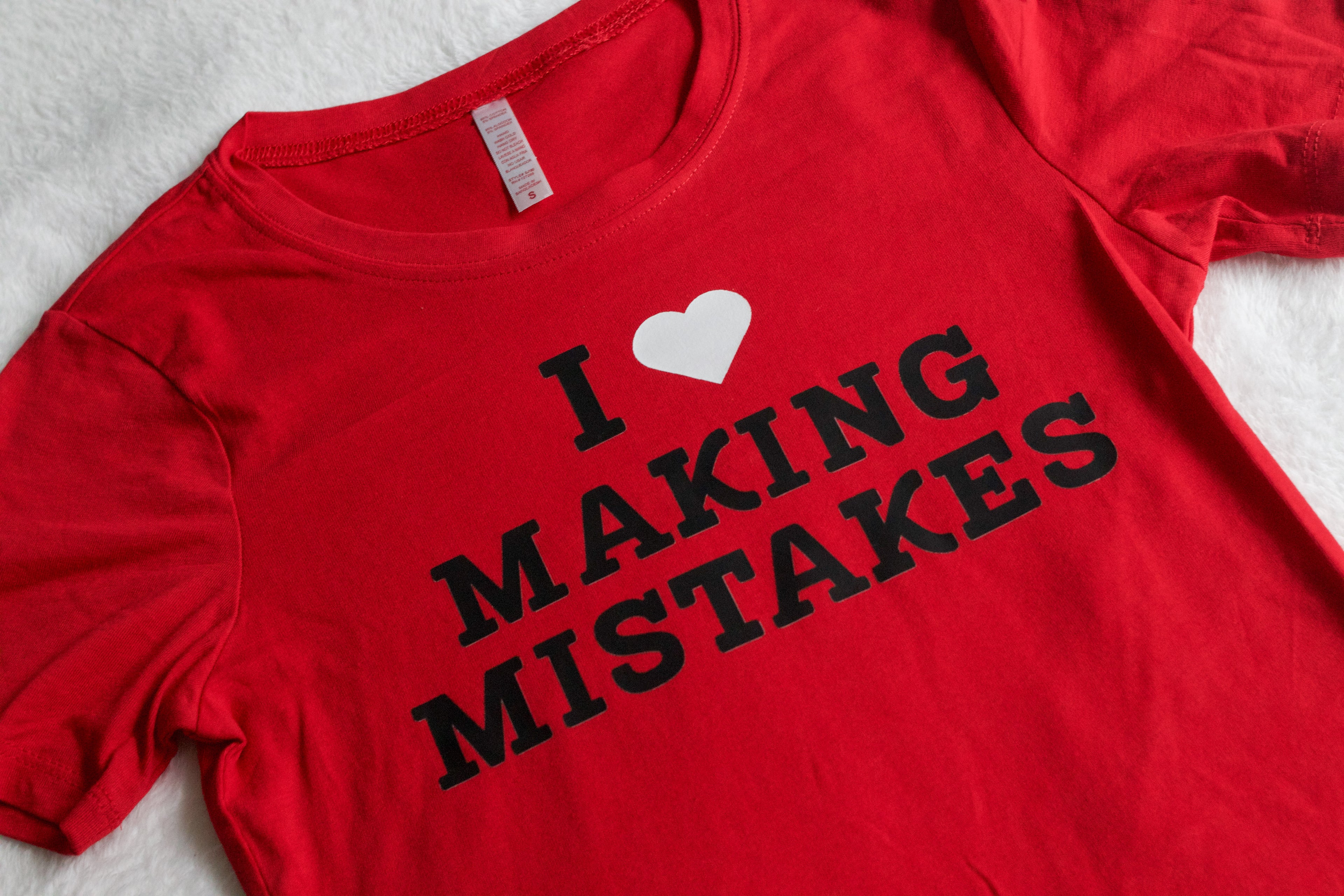 I Love Making Mistakes Baby Tee