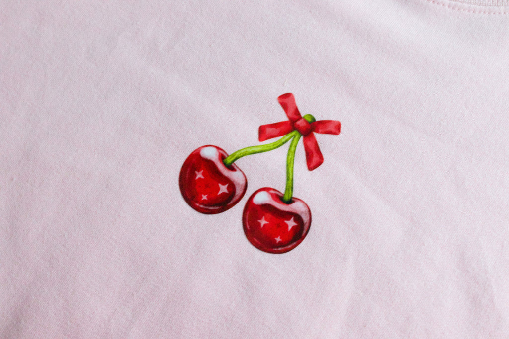 Cherry Bow Crewneck