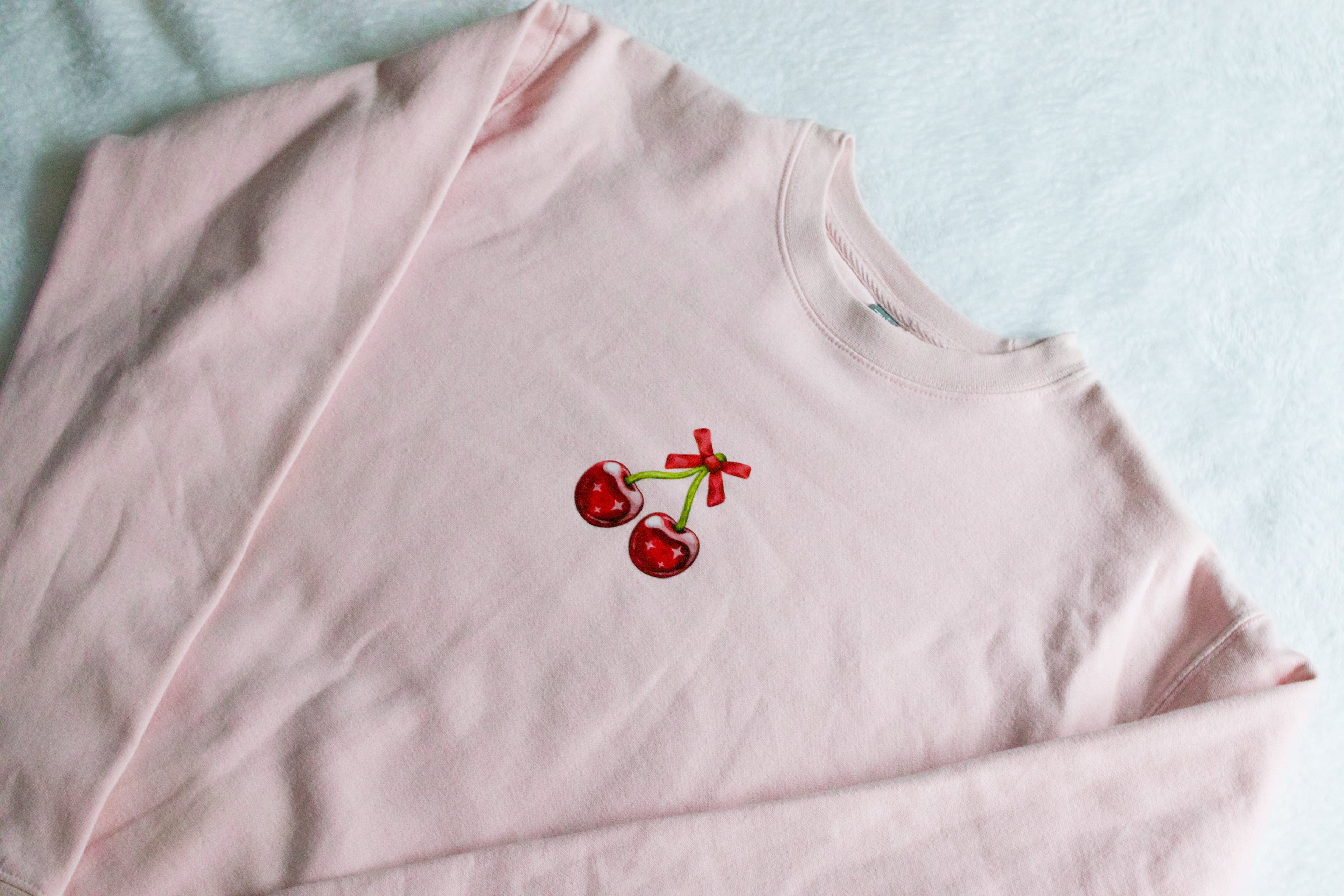 Cherry Bow Crewneck