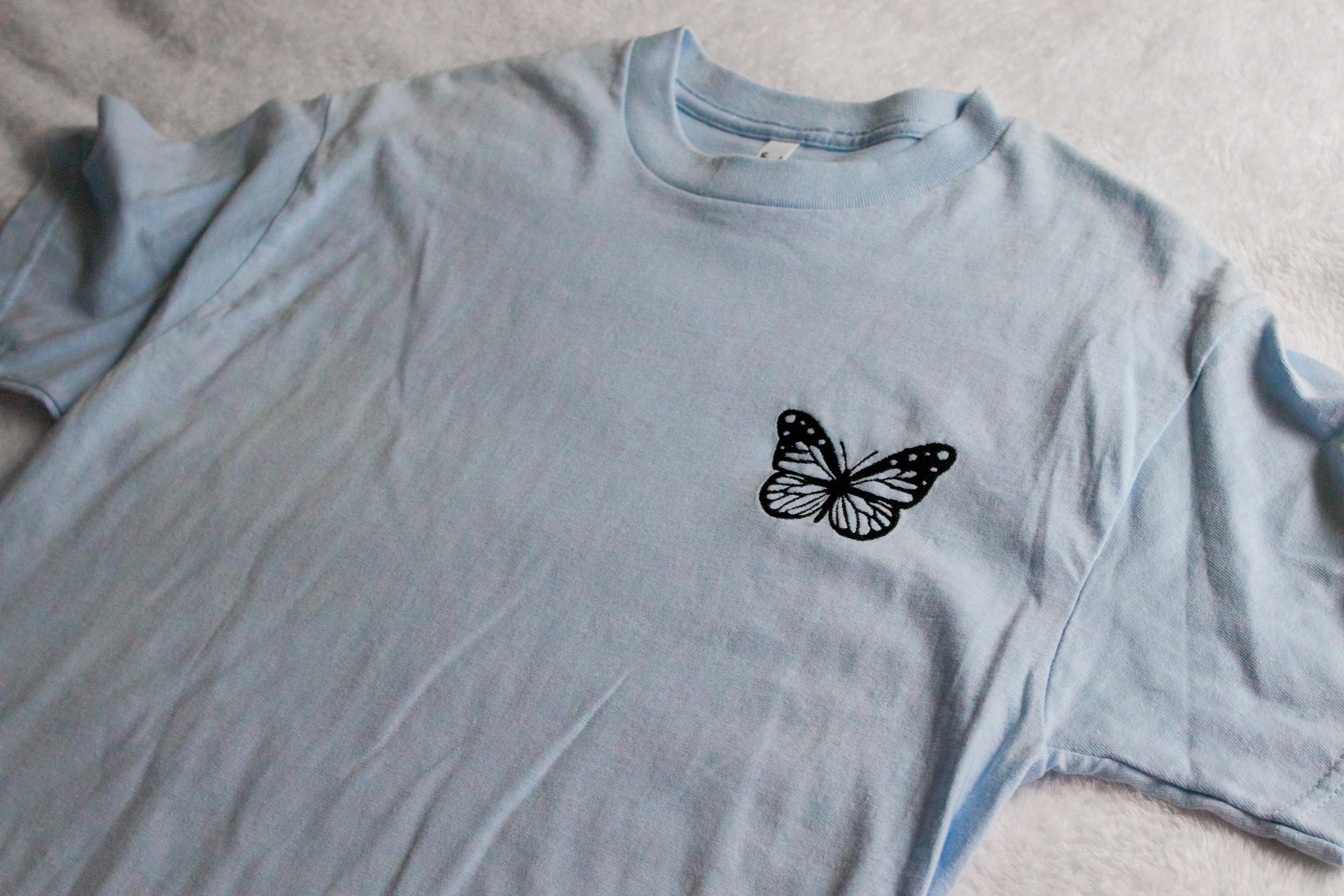 Embroidered Butterfly T-Shirt