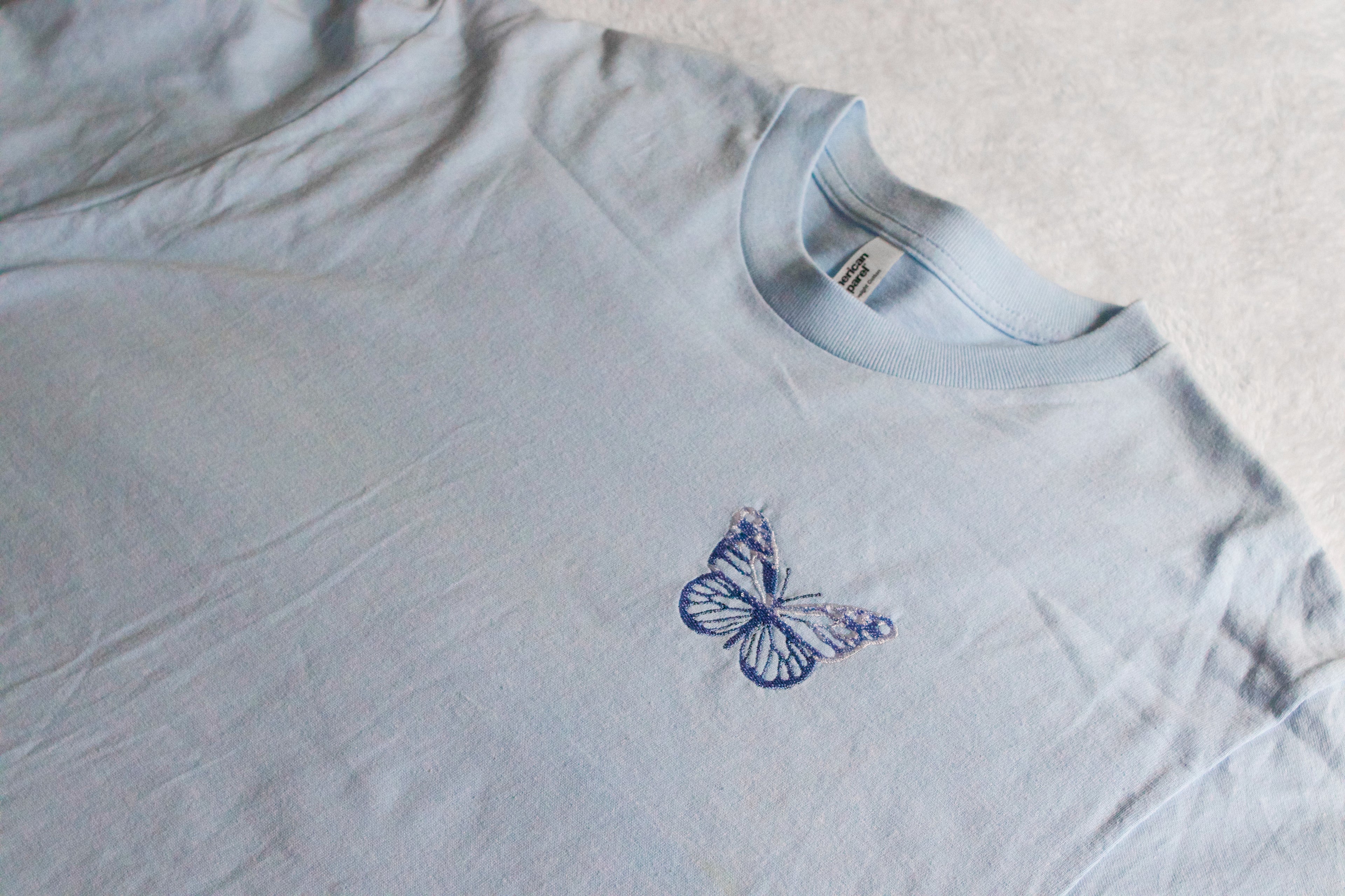 Embroidered Butterfly T-Shirt