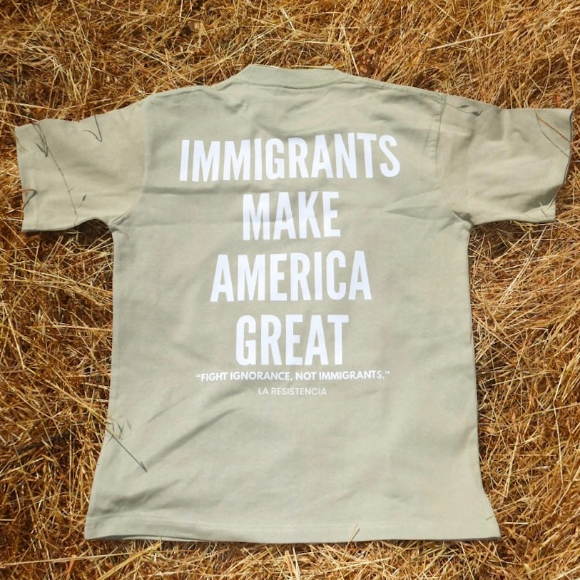 Immigrants Make America Great Ultra Heavyweight Oversized Tee