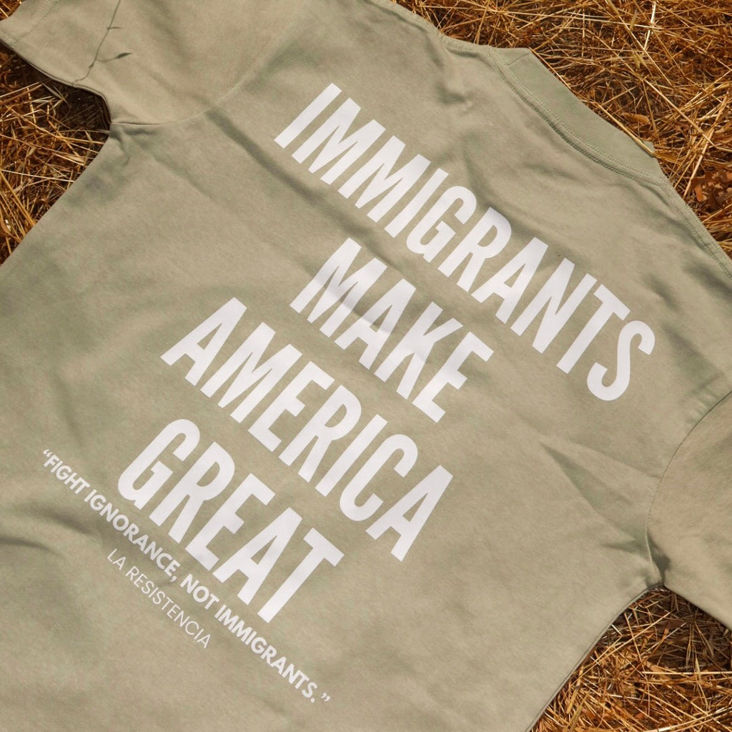 Immigrants Make America Great Ultra Heavyweight Oversized Tee